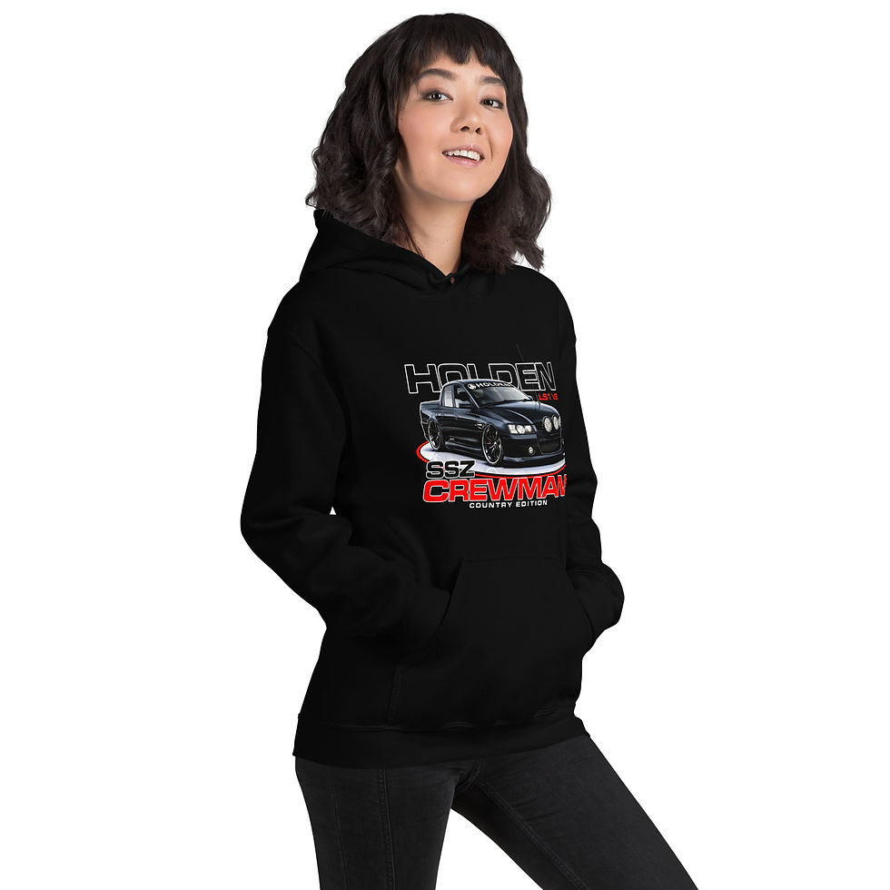 Thumbnail: Unisex Hoodie "CREWMAN SSZ" Large Front Print