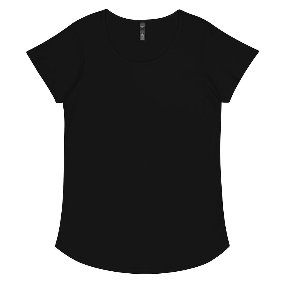 Thumbnail: Women’s 100% Cotton Tee "MONARO" Large BACK Print