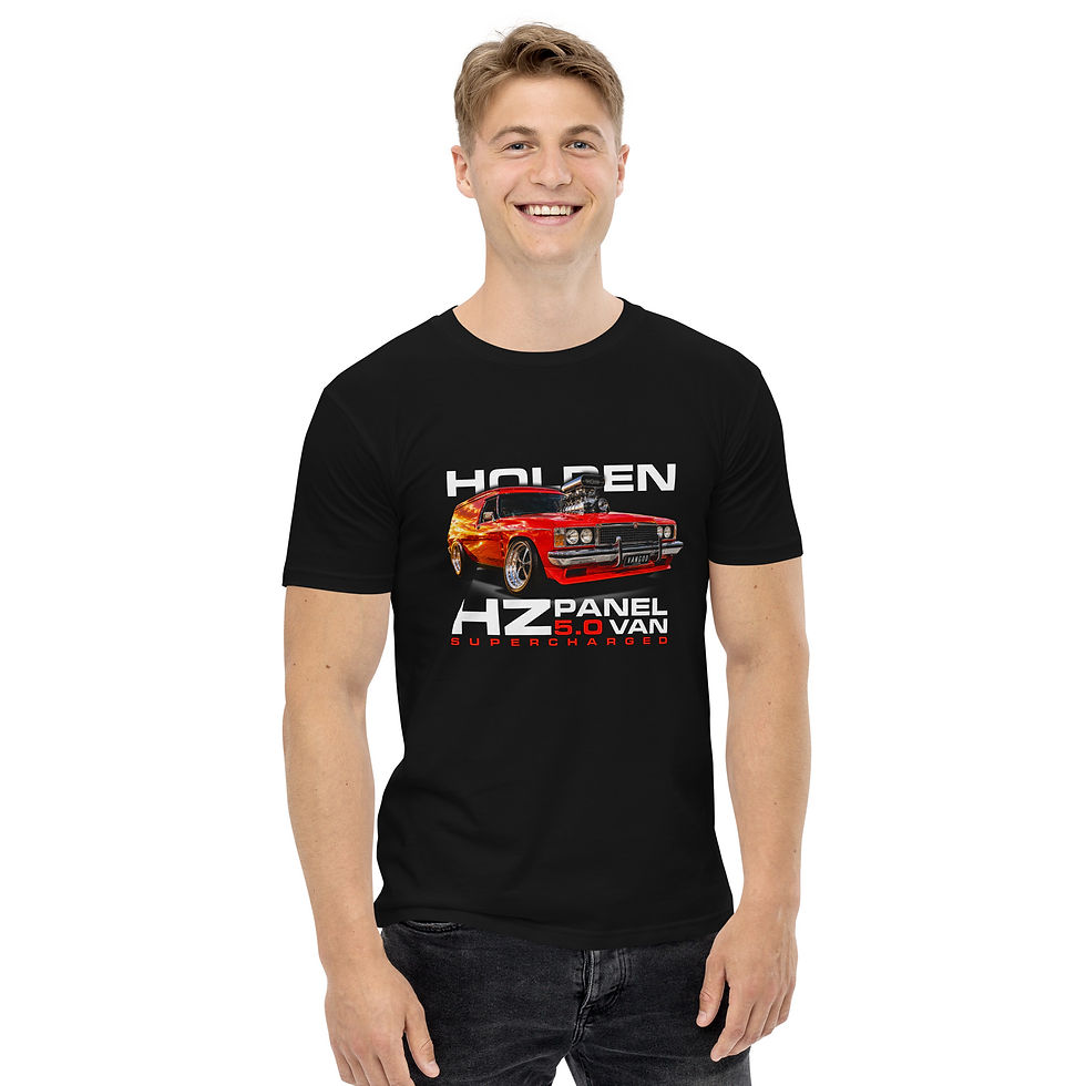 Thumbnail: Men's 100% Cotton Tee "HZ PANELVAN 5.0" Large Front Print