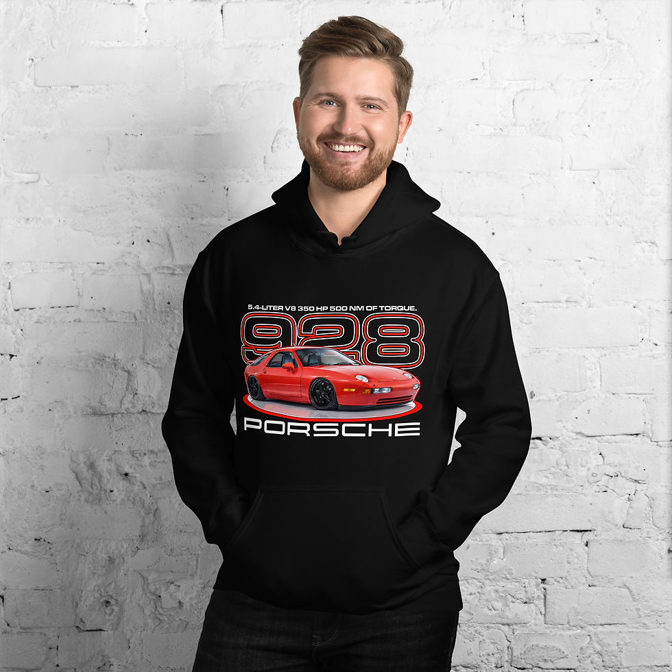 Thumbnail: Unisex Hoodie "928" Front Print