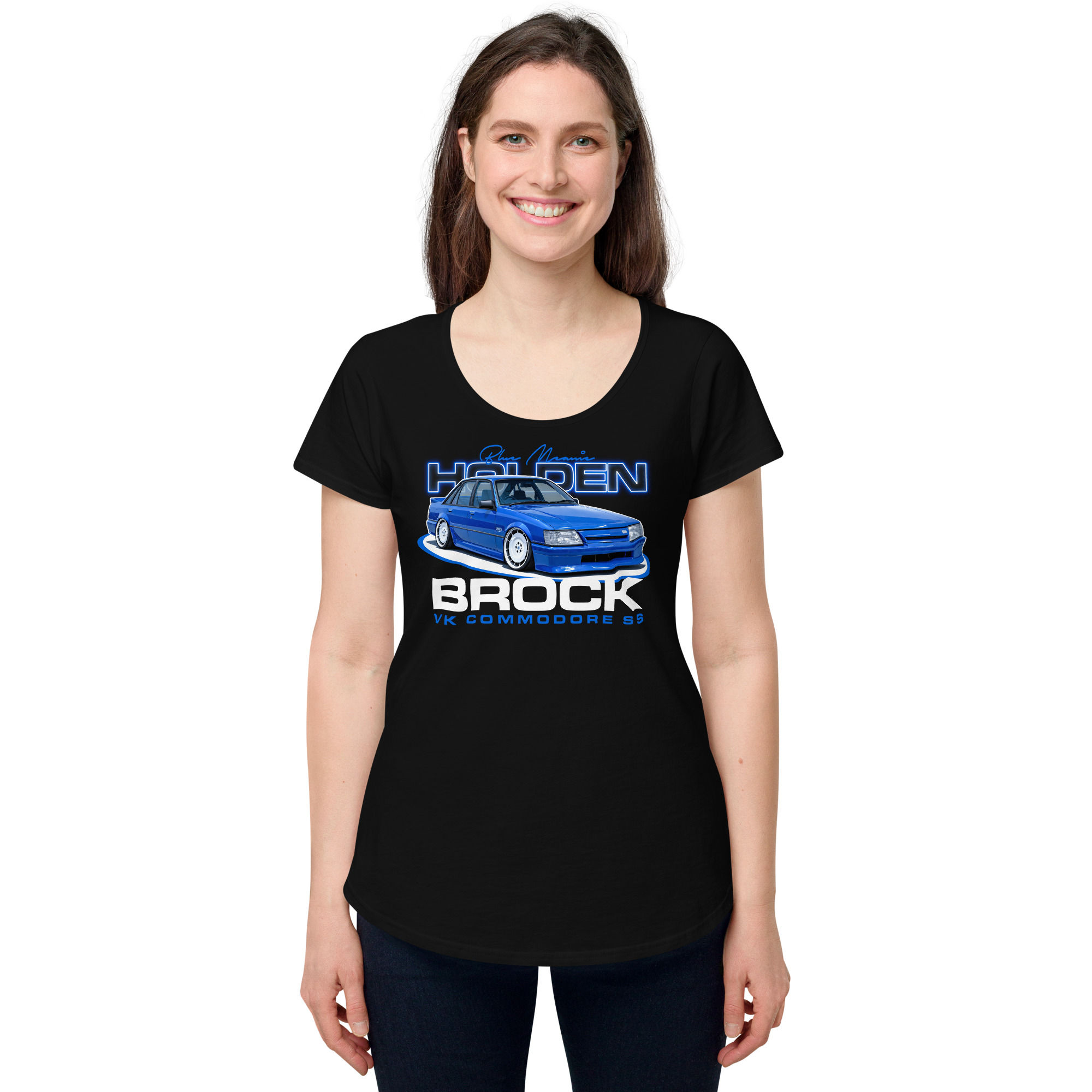 Women’s 100% Cotton Tee "BLUE MEANIE" Large Front Print