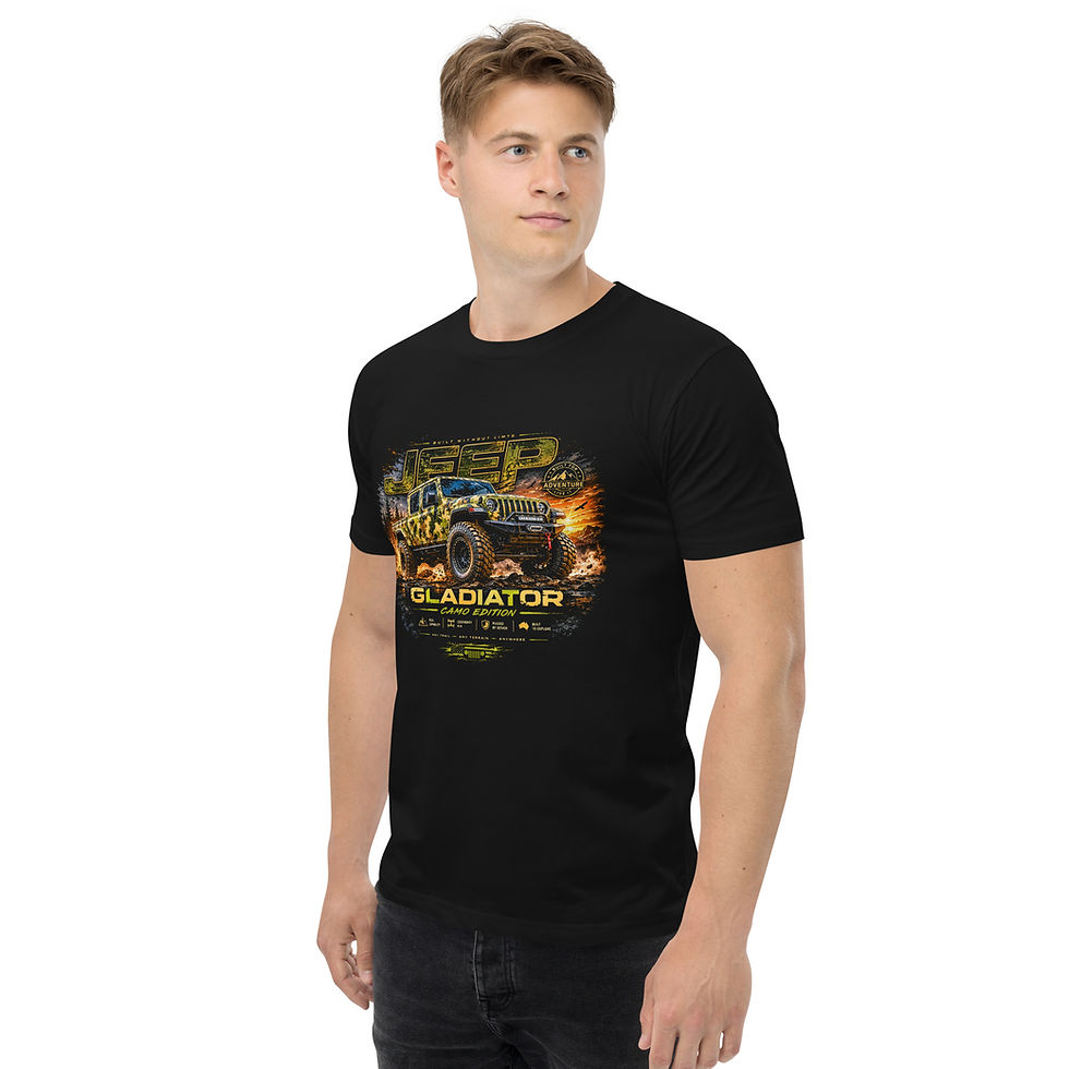 Thumbnail: Men's 100% Cotton Tee "GLADIATOR" Large Front Print