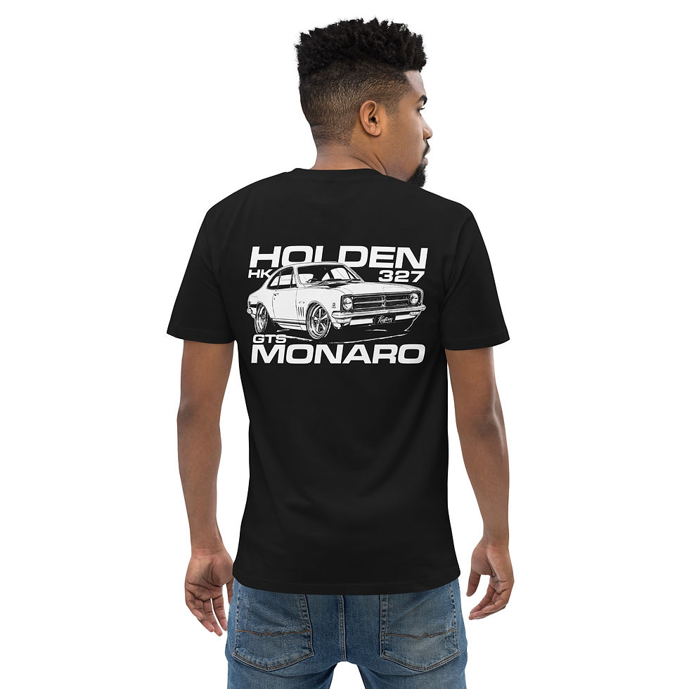 Thumbnail: Men's 100% Cotton Tee "HK GTS" Single Colour Back Print