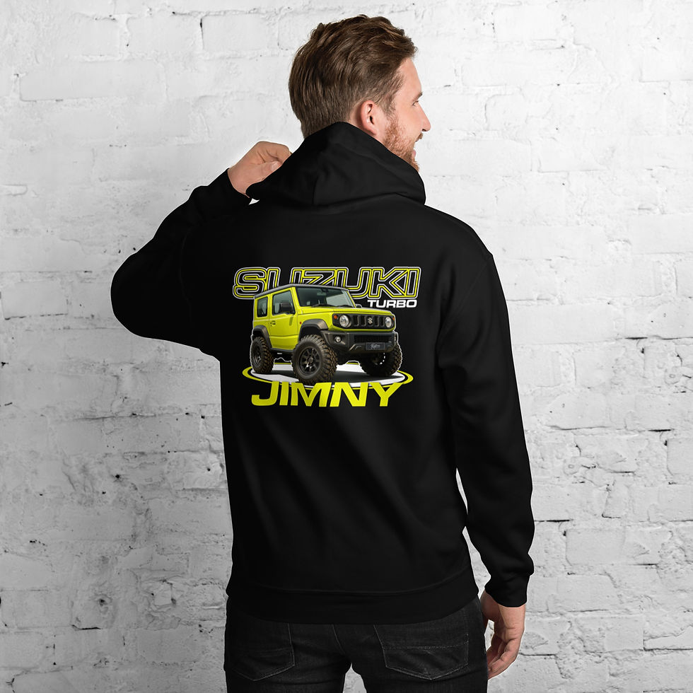 Thumbnail: Unisex Hoodie "JIMNY" Back print