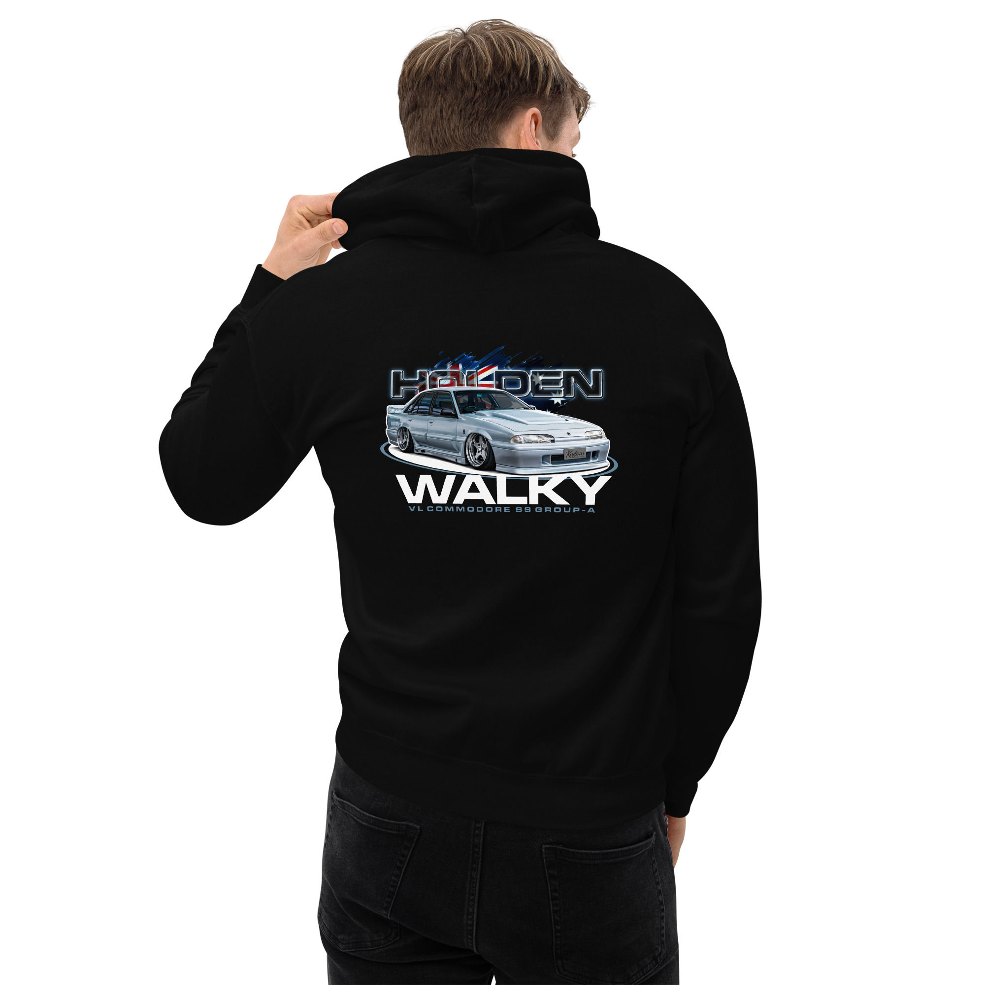 Unisex Hoodie "WALKY" Large BACK print