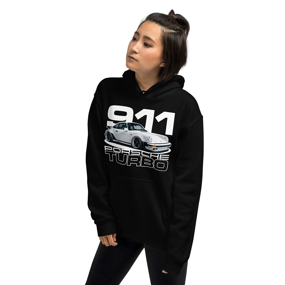 Thumbnail: Unisex Hoodie "911/930 TURBO" Large FRONT print