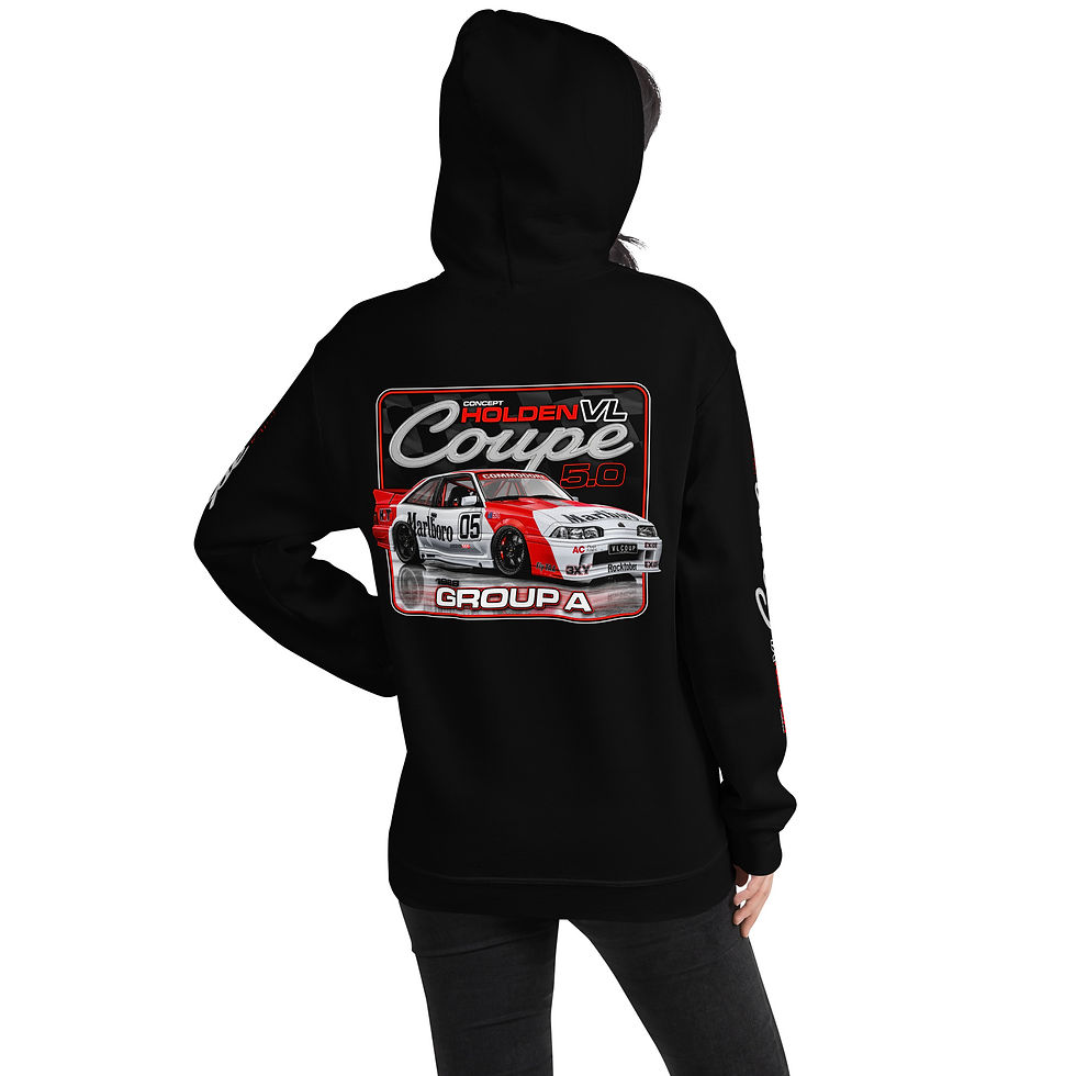 Thumbnail: Unisex Hoodie "VL COUPE" Print Front, Back, Both Sleeves