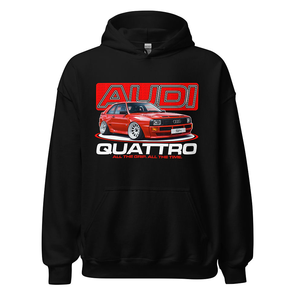 Thumbnail: Unisex Hoodie "QUATTRO" Front Print