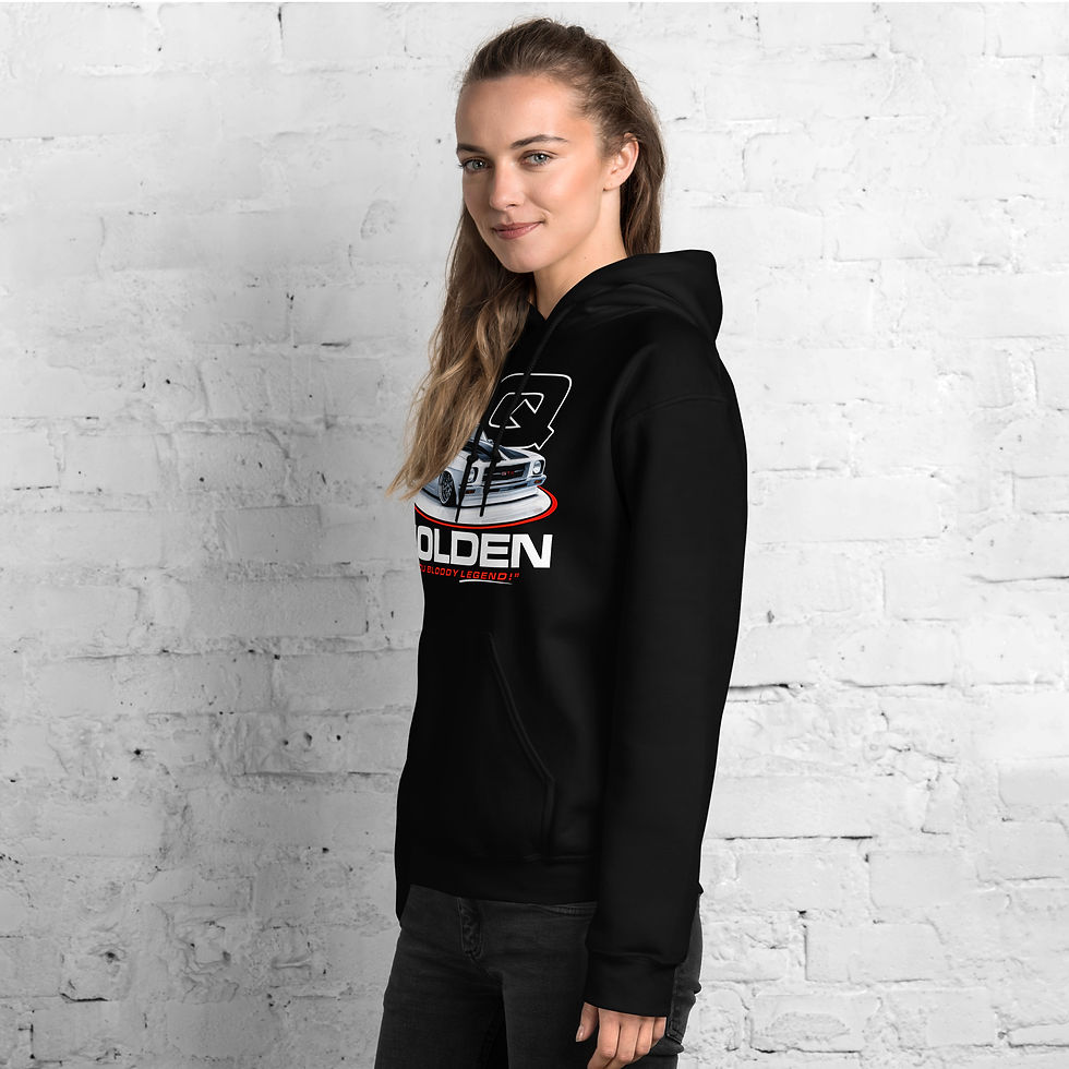 Thumbnail: Unisex Hoodie "HQ HOLDEN" Large Front Print