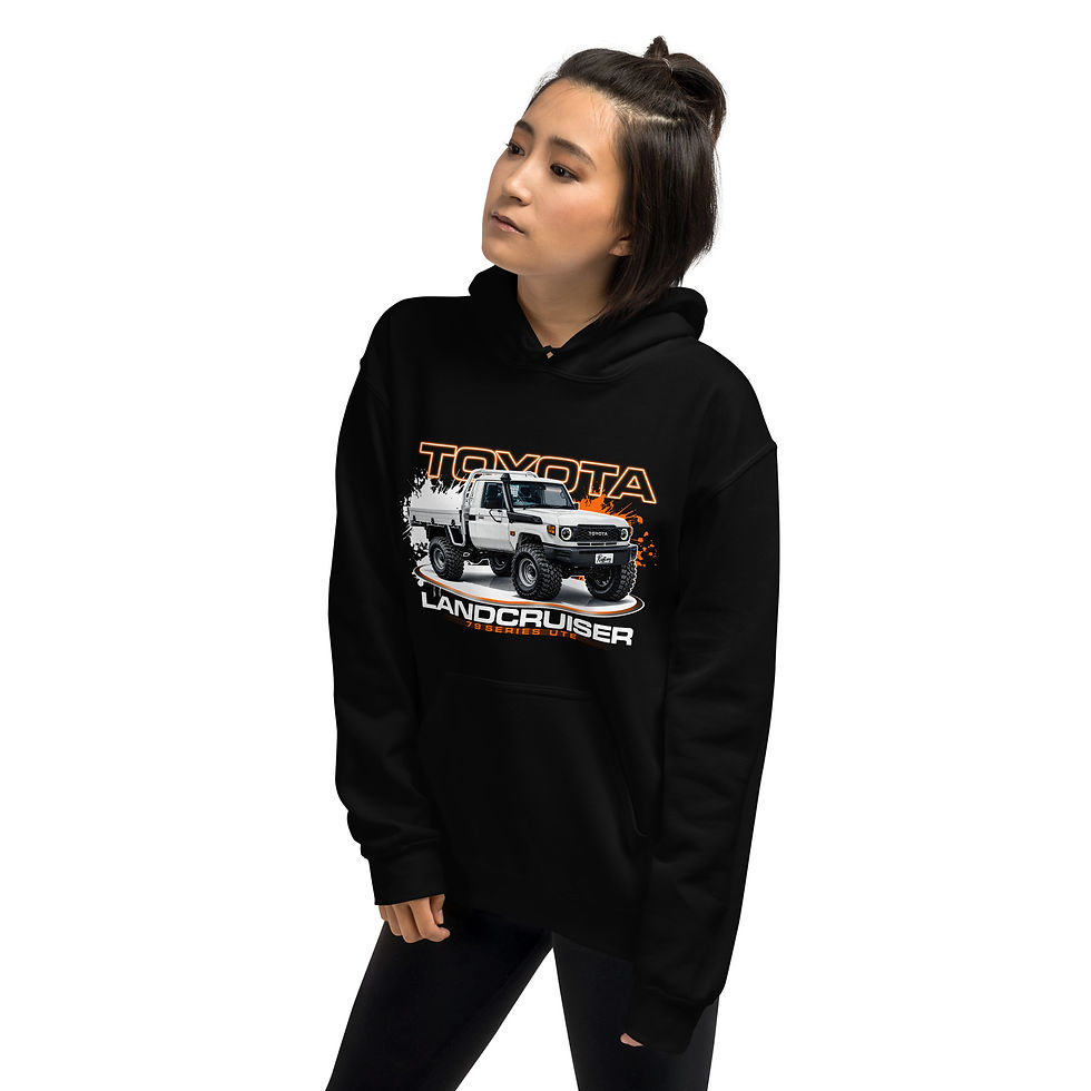 Thumbnail: Unisex Hoodie "79 SERIES UTE" Large FRONT print