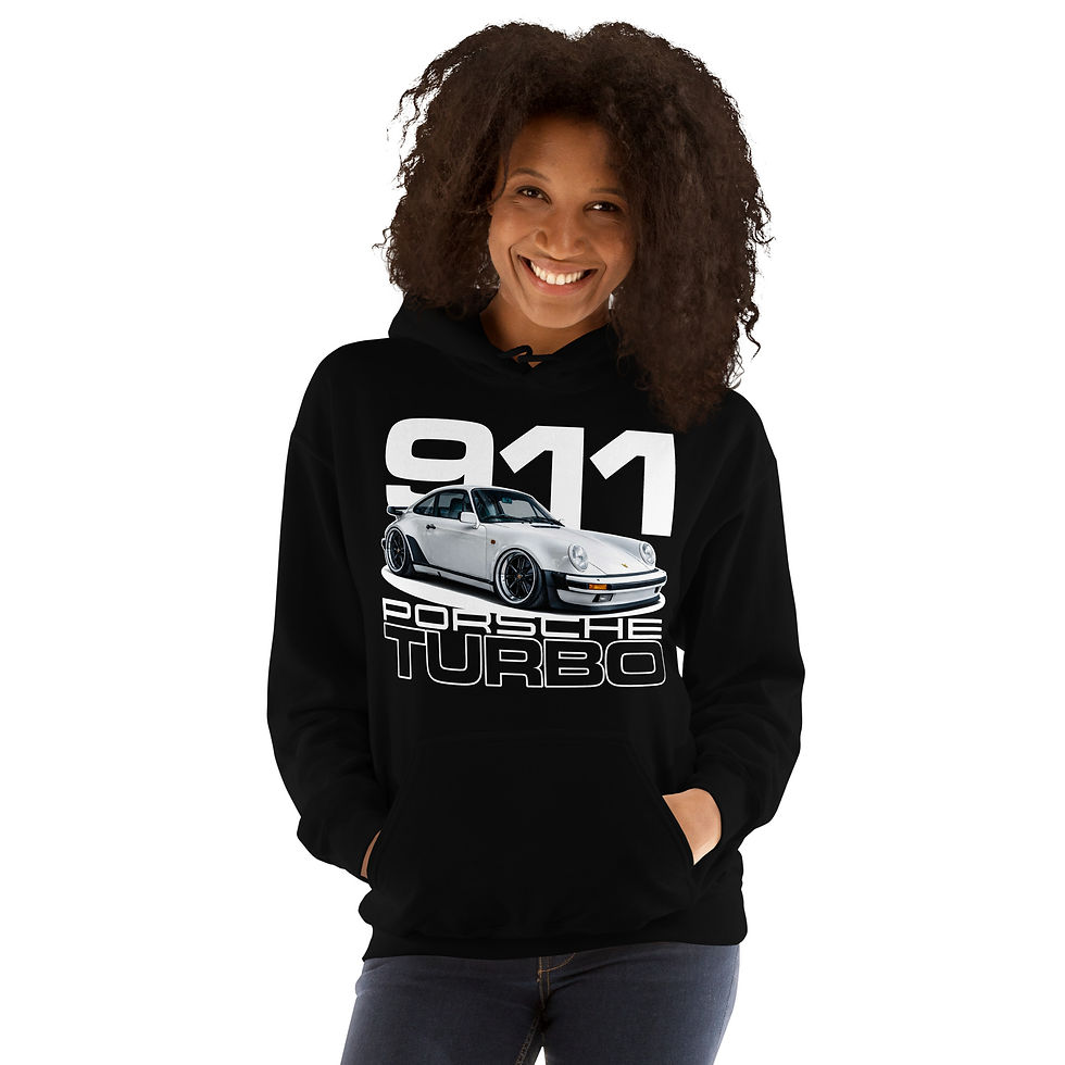 Thumbnail: Unisex Hoodie "911/930 TURBO" Large FRONT print