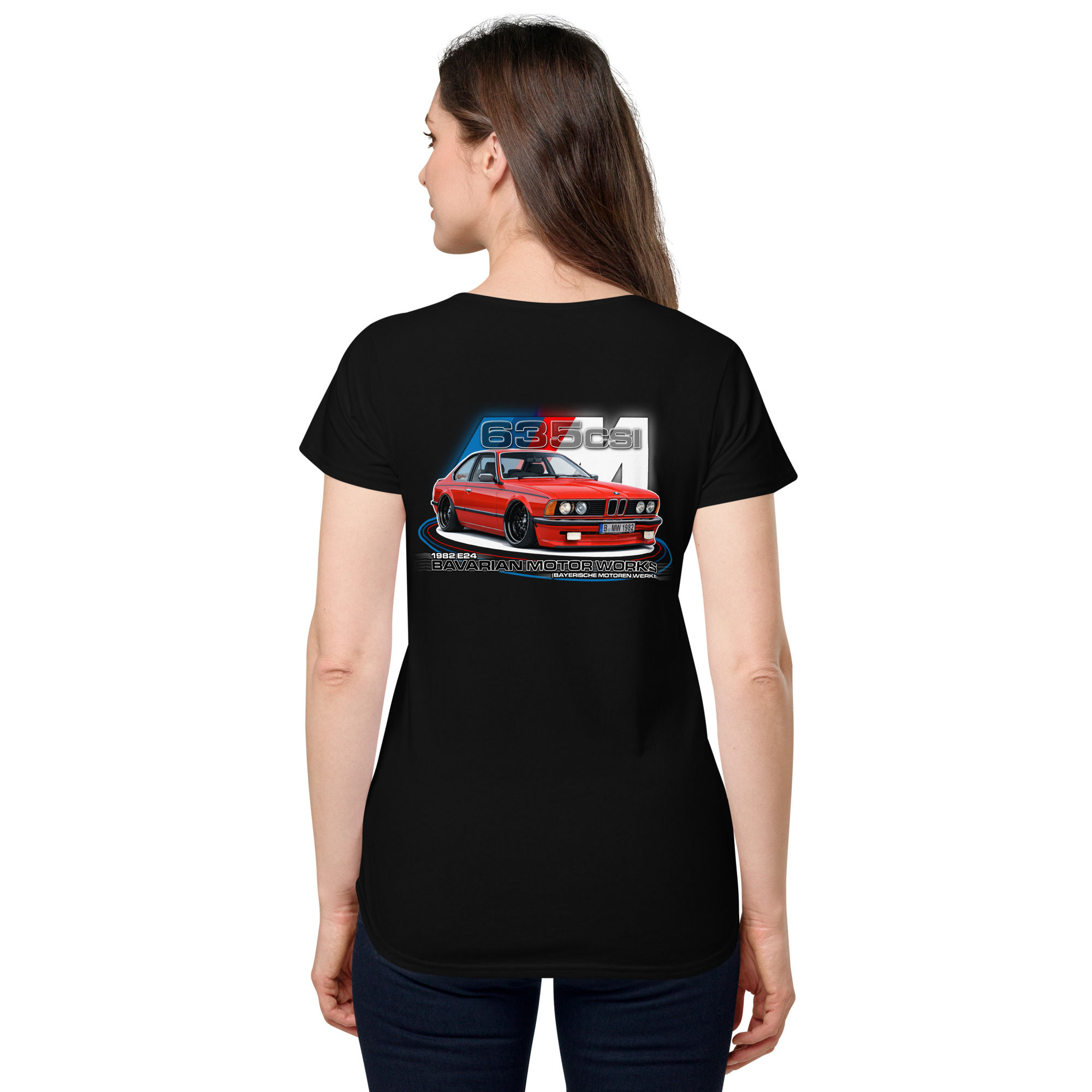 Women’s 100% Cotton Tee "635 CSI" Large BACK Print