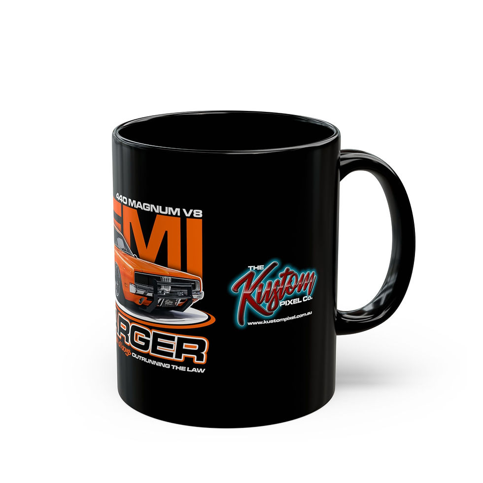 Thumbnail: HEMI CHARGER Black Mug (11oz)
