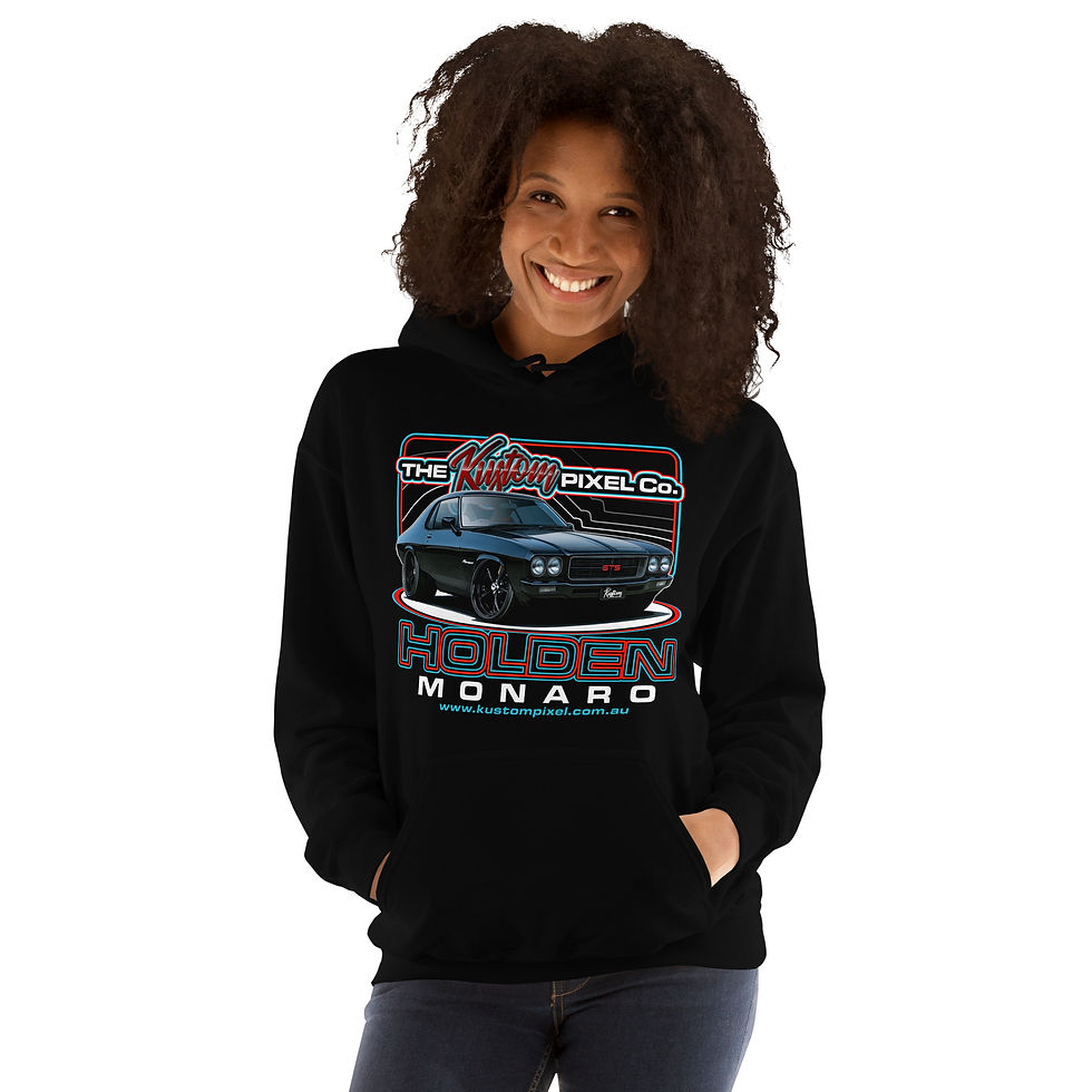 Thumbnail: Unisex Hoodie "TKPC-MONARO" Front and Back Print