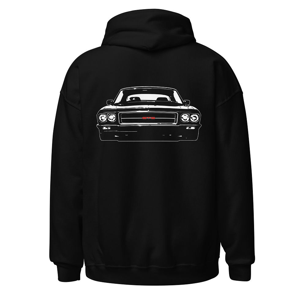 Thumbnail: Unisex Hoodie "HQ MONARO FRONT" Back print