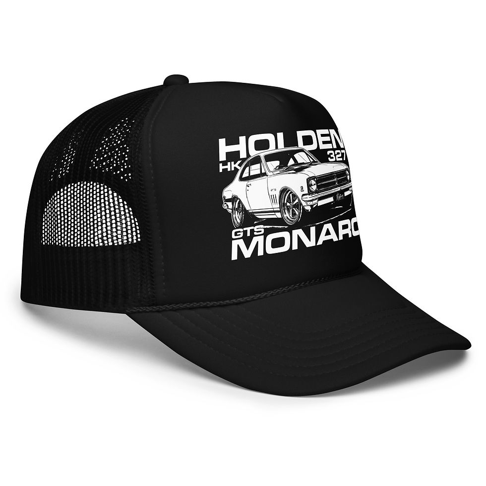 Thumbnail: Foam trucker hat "HK MONARO" Single Colour Print