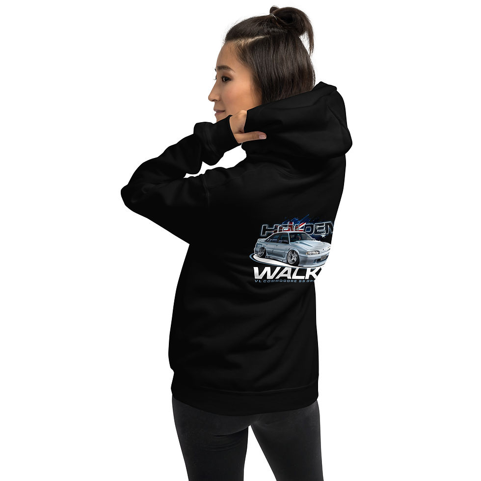 Thumbnail: Unisex Hoodie "WALKY" Large BACK print