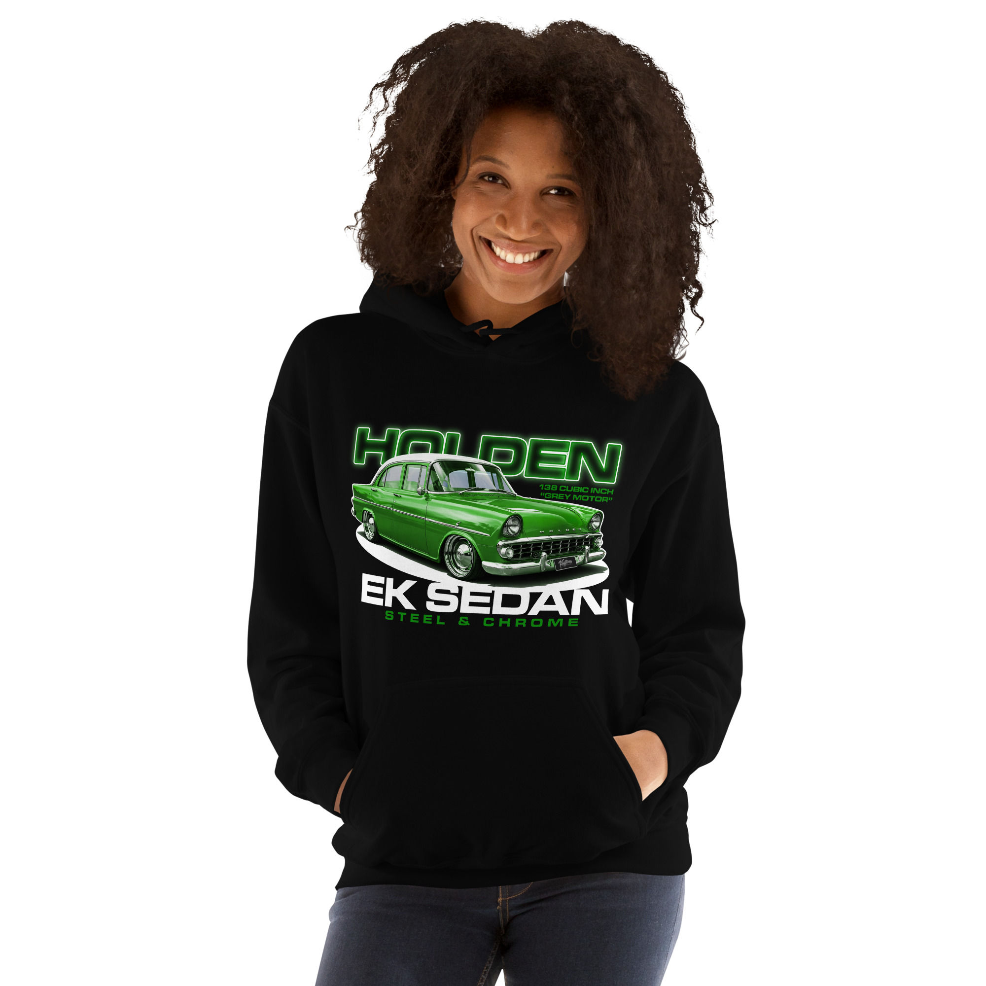Unisex Hoodie "EK SEDAN" Large FRONT print