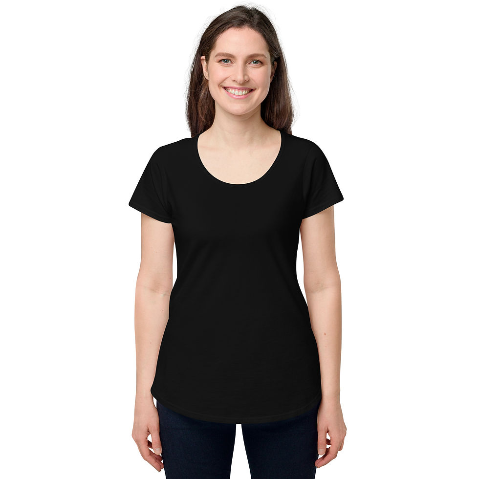 Thumbnail: Women’s 100% Cotton Tee "MONARO MONARO" Large BACK Print