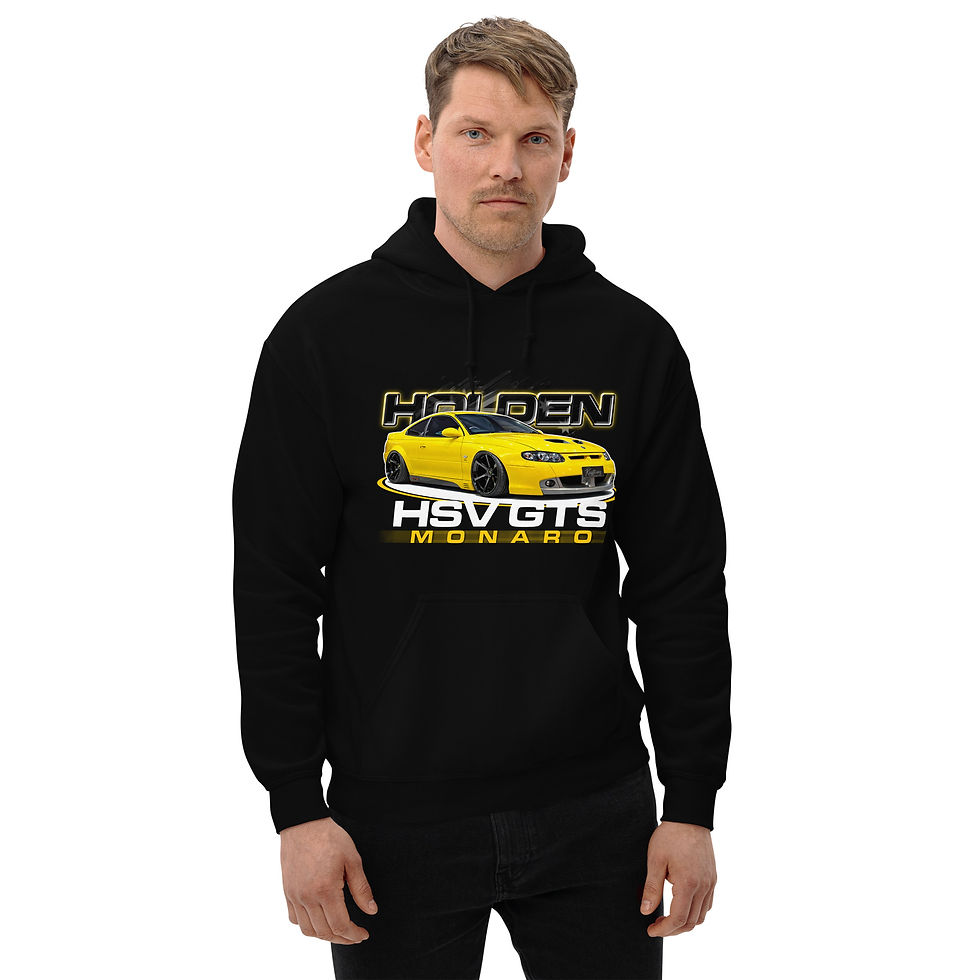 Thumbnail: Unisex Hoodie "HSV GTS" Large FRONT print