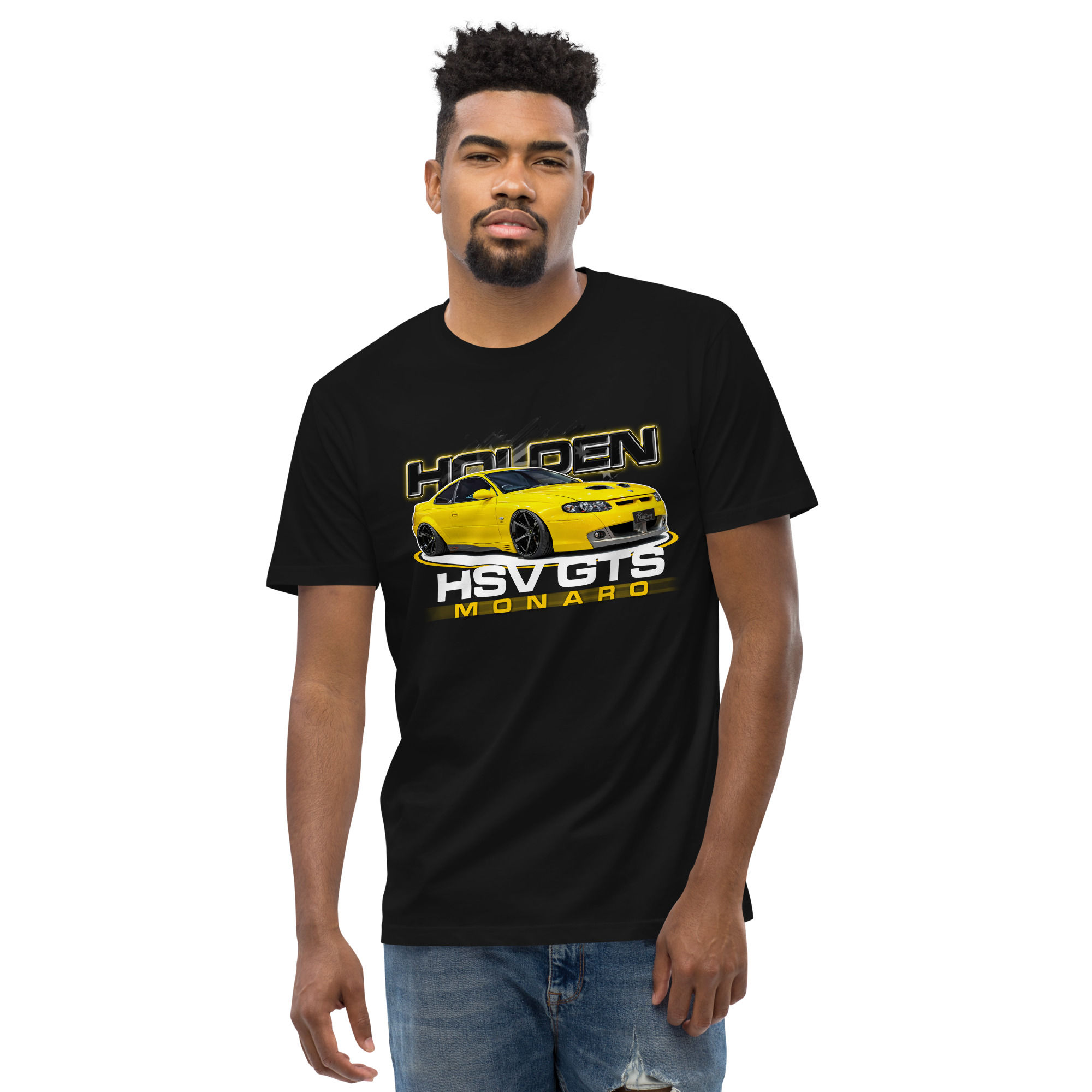 Men's 100% Cotton Tee "HSV GTS" Large Front Print