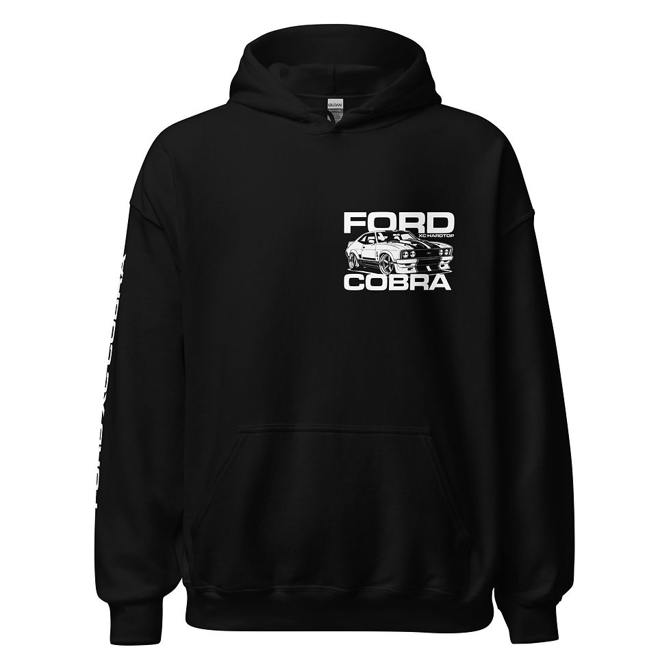 Thumbnail: Unisex Hoodie "FORD XC COBRA" Front, Back & Sleeve print
