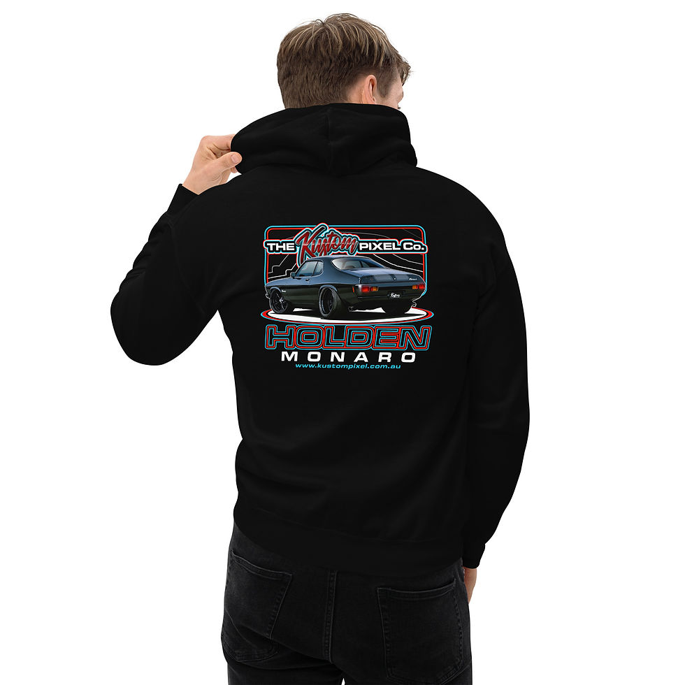 Thumbnail: Unisex Hoodie "TKPC-MONARO" Front and Back Print