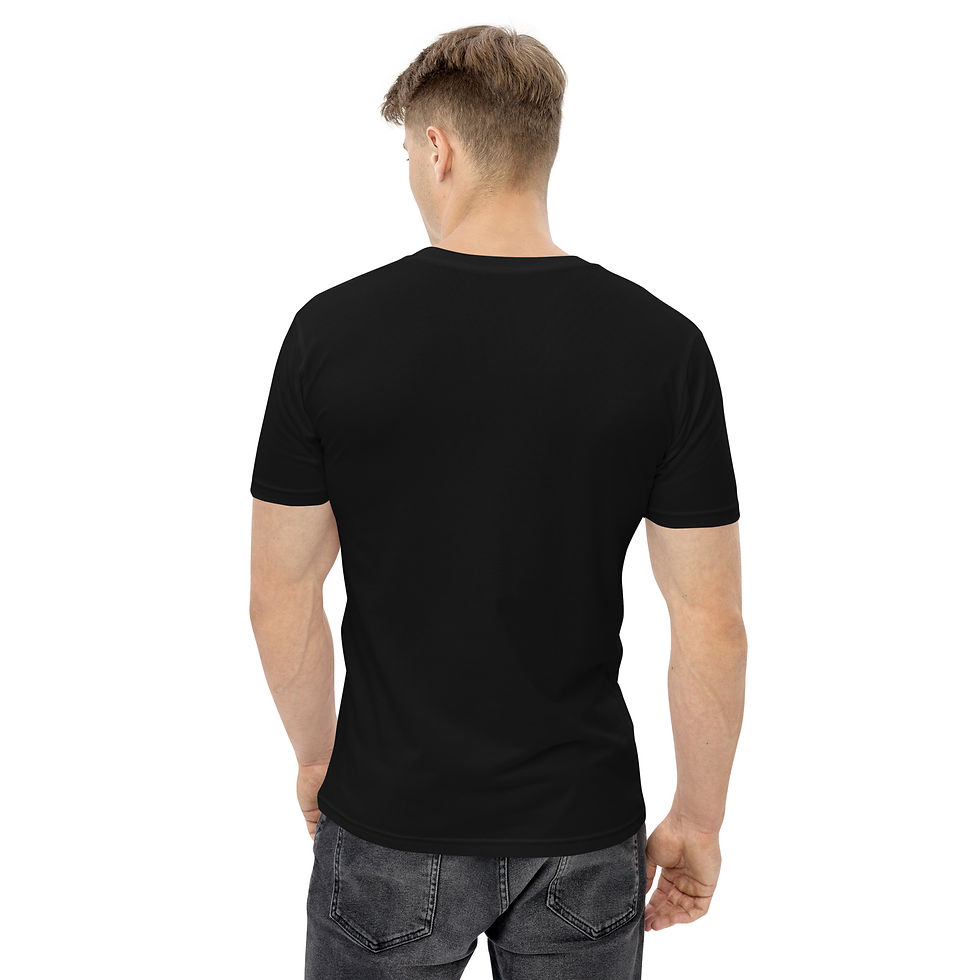 Thumbnail: Men's 100% Cotton Tee "MUSTANG DRAGS" Large Front Print