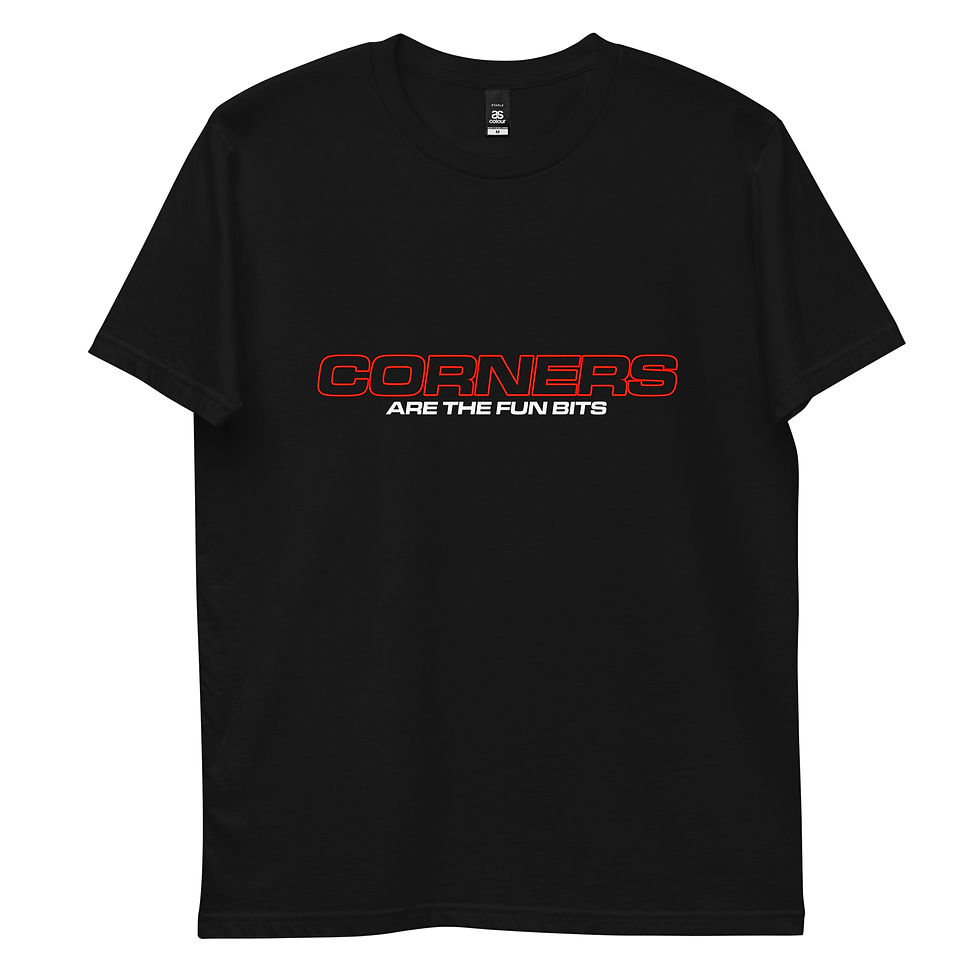 Thumbnail: Men's 100% Cotton Tee "CORNERS" Large Front Print
