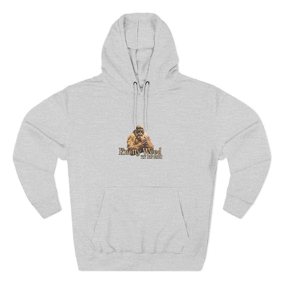 Thumbnail: Bigfoots Dating Profile Knotty Wood Hoodie, Bigfoot Gifts