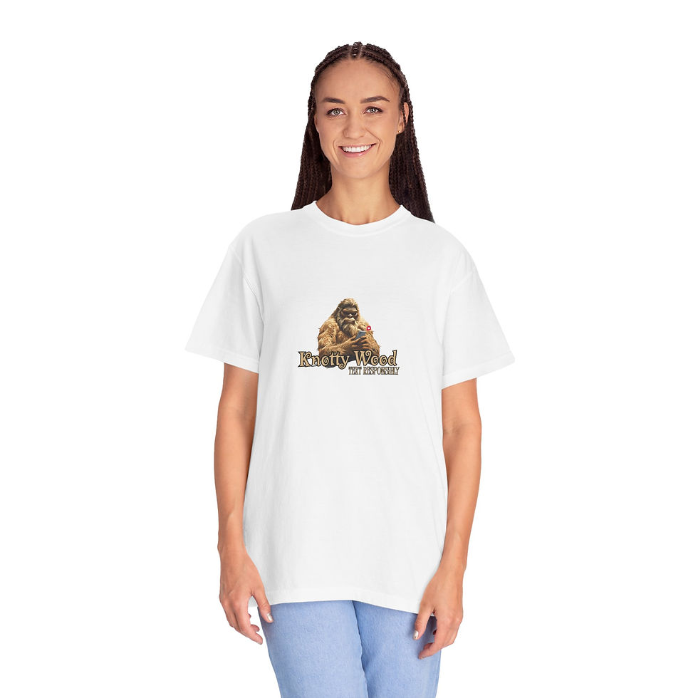 Thumbnail: Bigfoots Dating Profile Knotty Wood T-Shirt - Bigfoot Gifts - Bigfoot shirt