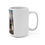 Thumbnail: Whimsical Raccoon 15oz Mug - Mt. Hood Oregon, Skiing, Chairlift