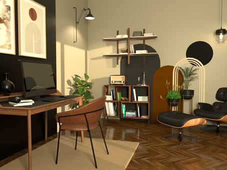 Nouveau rendu ! Un bureau style rétro 🤩🖥📙