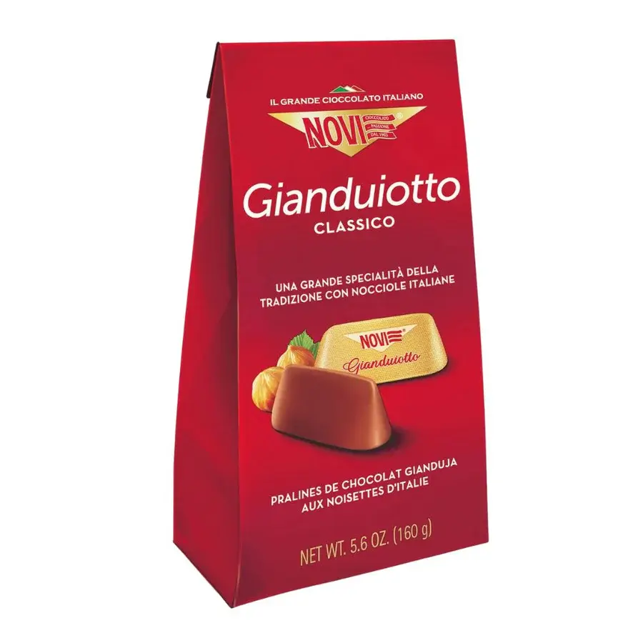 NOVI CUADRO GIANDUIOTTO CLASSICO CON NOCCIOLE ITALIANE 150G