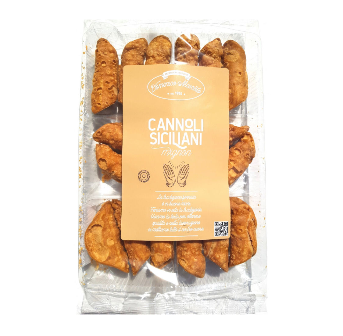 Cannoli siciliani mignon pequeño 160G