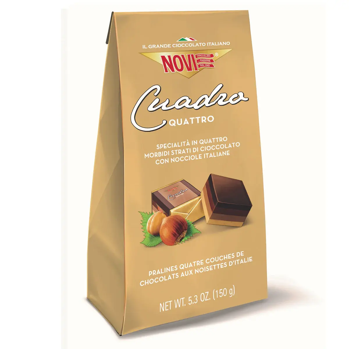 NOVI CUADRO QUATTRO 4 STRATI CIOCCOLATO 150G
