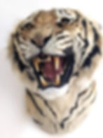Snarling Tiger Wall Mount Reproduction - Realistic Faux Taxidermy by Animal Replicas