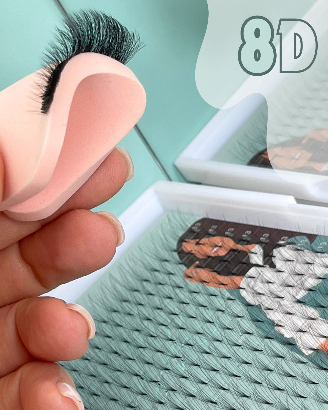 8D Pro Base Lashes (Large tray) .05