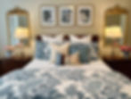 Guest Bedroom: Beautiful Wall Art with Picture Frames from Target and Art Prints from Etsy
