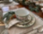 Elegant French Country Table Setting with Mix and Match Dinnerware