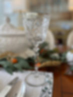 Beautiful Vintage Wine Goblet for French Country Thanksgiving Table