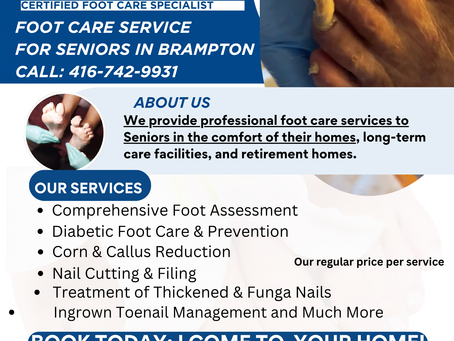 Top Rated In-Home Foot Care Services in Brampton & GTA (2025 Guide)
