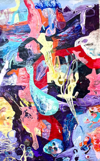Abstraktes Werk von Daniela Kammerer: Göttlicher Funken