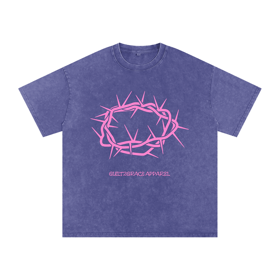 Thumbnail: God So Loved Snow Washed Oversized Tee (PINK)