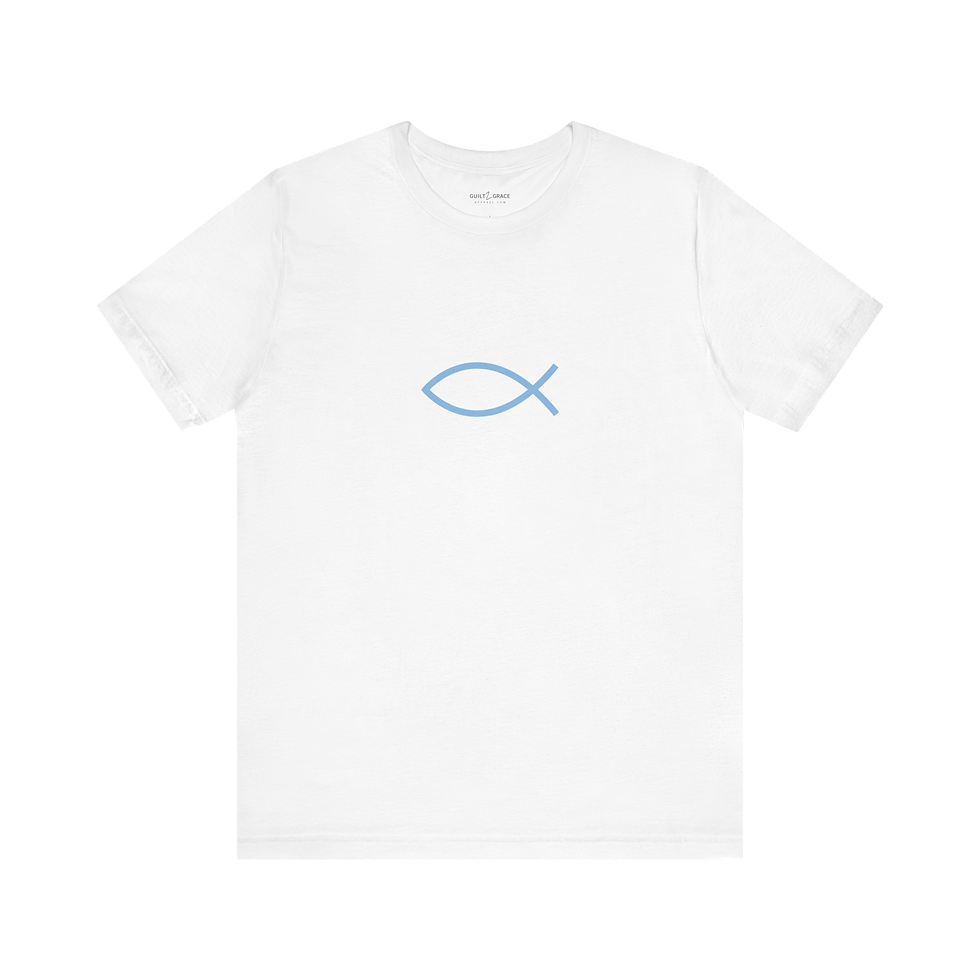Thumbnail: Christian Fish Symbol Cotton Tee