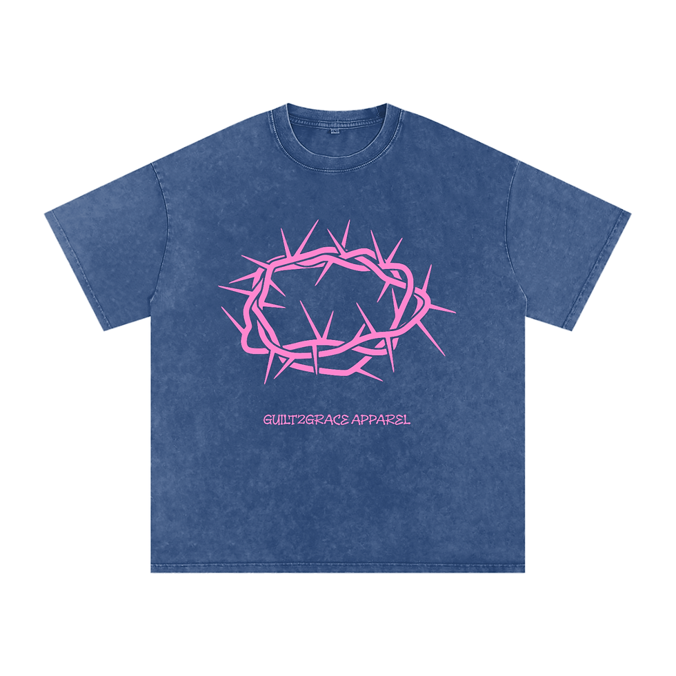 Thumbnail: God So Loved Snow Washed Oversized Tee (PINK)