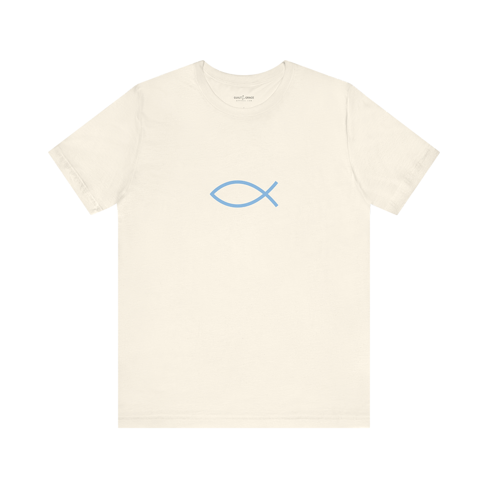 Thumbnail: Christian Fish Symbol Cotton Tee