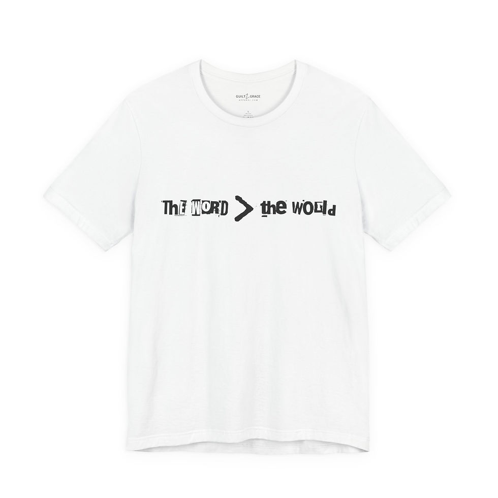 Thumbnail: The Word > The World Cotton Tee
