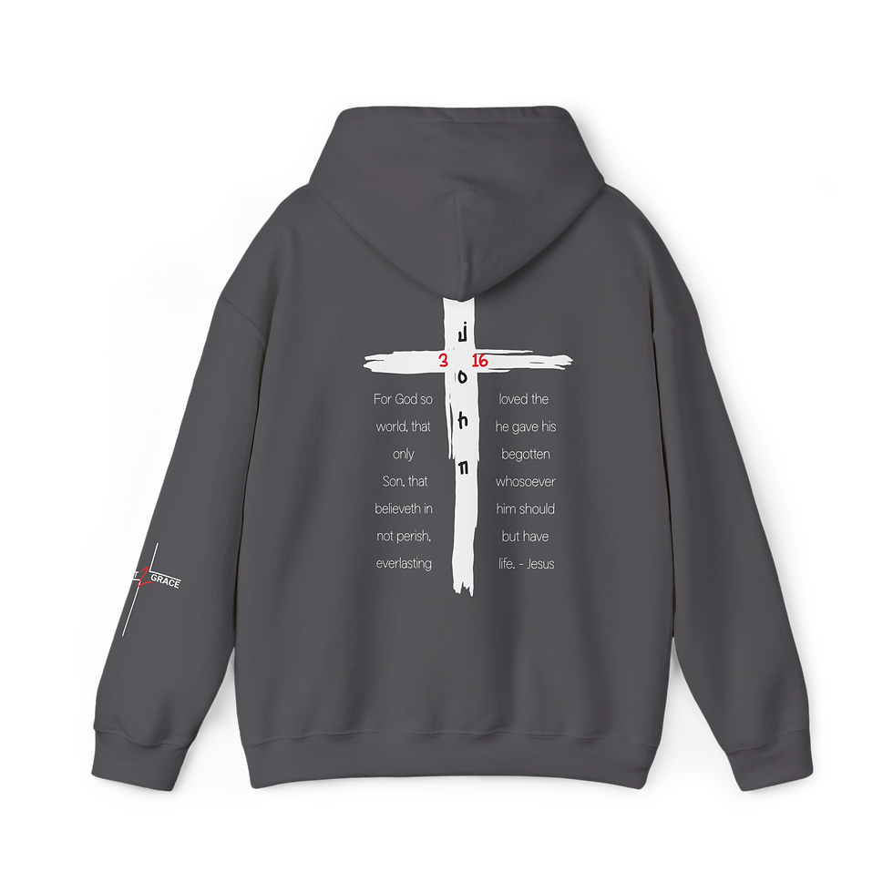Thumbnail: John 3:16 Cross Pullover Hoodie