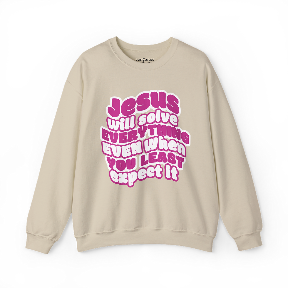 Thumbnail: Jesus Will Solve It Sweatshirt